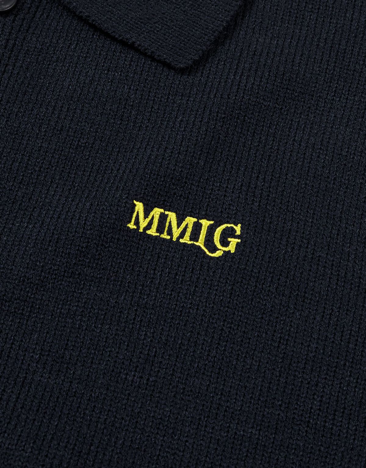 엠엠엘지(MMLG) [Mmlg] BOARD LOGO KNIT CARDIGAN (NAVY)