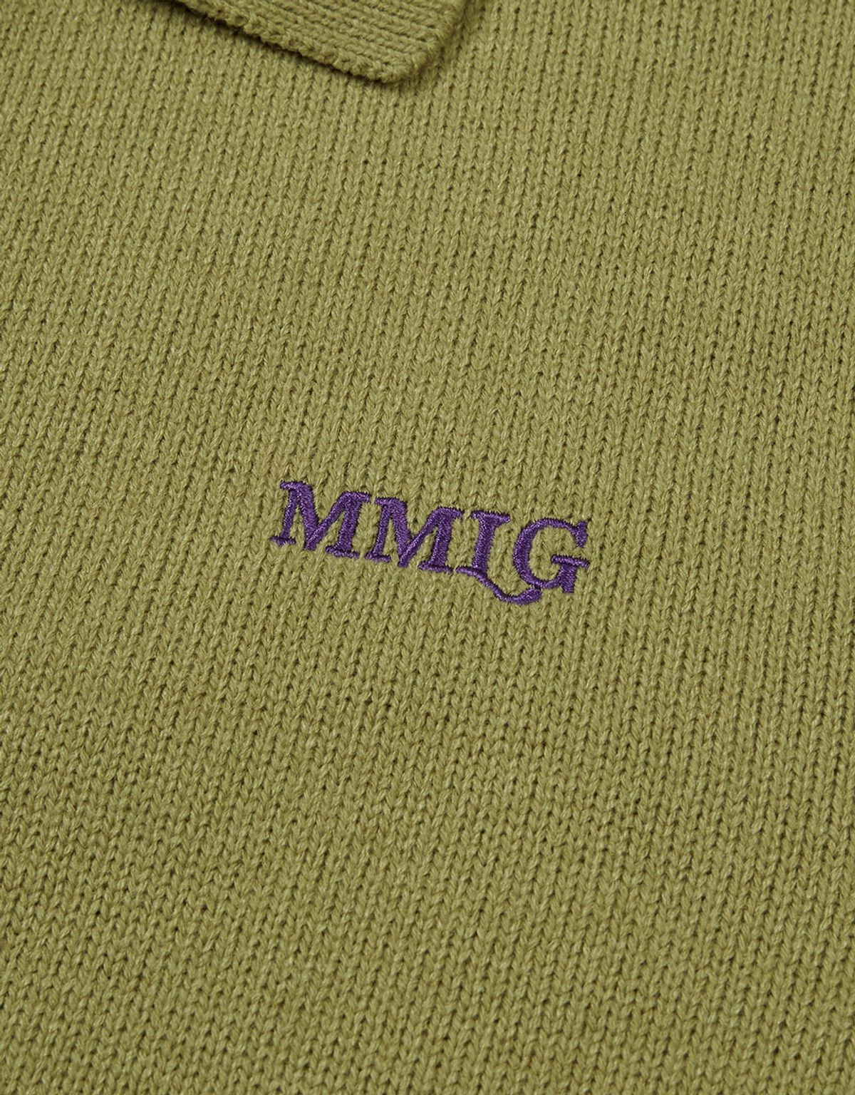 엠엠엘지(MMLG) [Mmlg] BOARD LOGO KNIT CARDIGAN (AVOCADO)