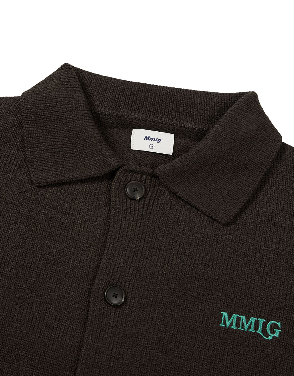 엠엠엘지(MMLG) [Mmlg] BOARD LOGO KNIT CARDIGAN (BROWN)