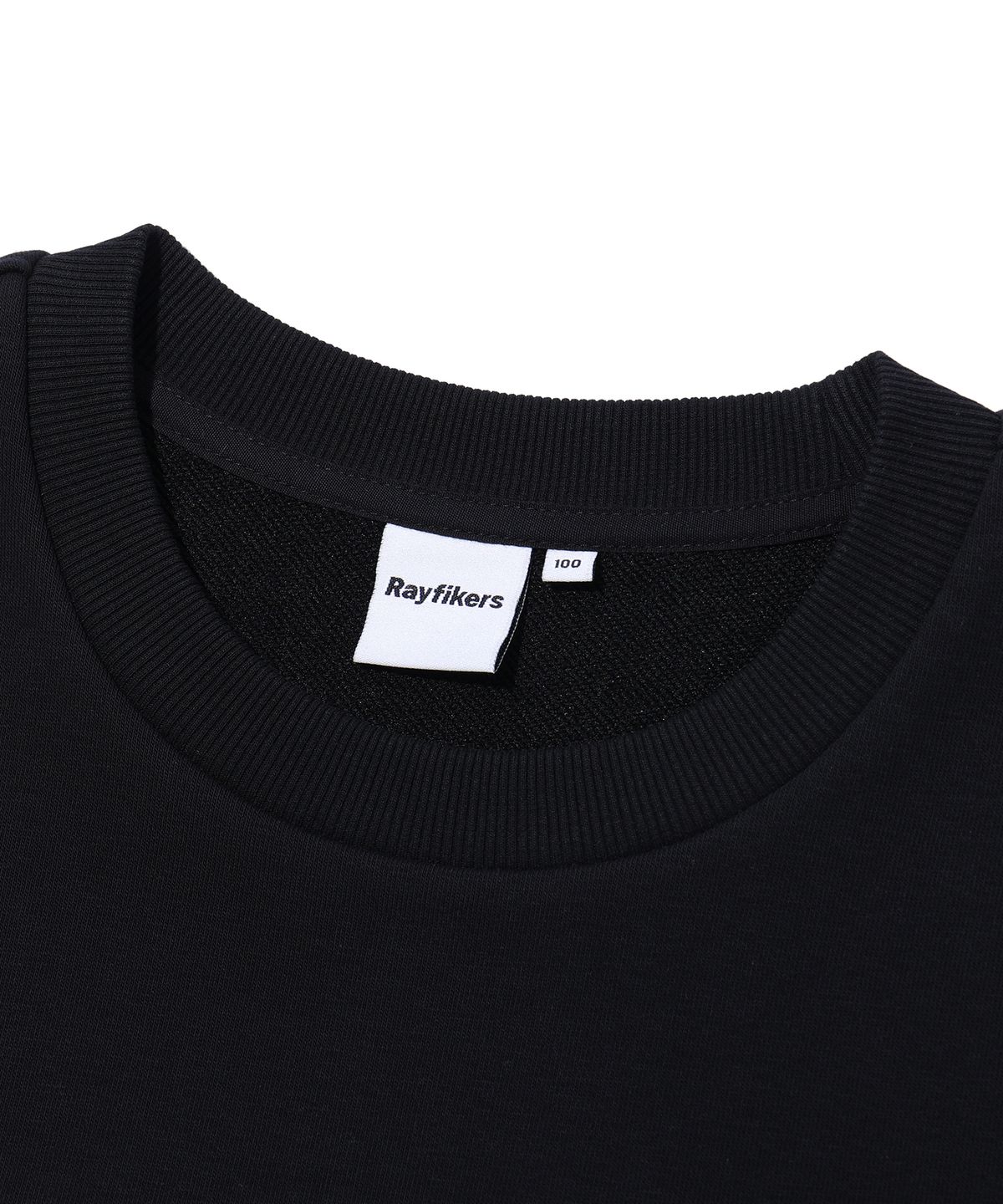 레이피커스(RAYFIKERS) 아치 로고 맨투맨 BLACK (MP6TU141-076)