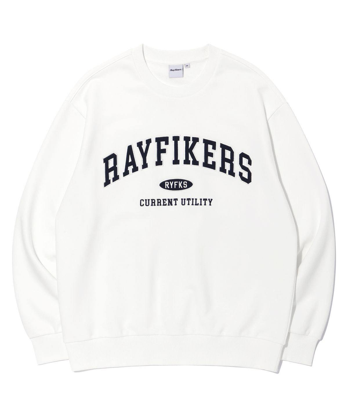 레이피커스(RAYFIKERS) 아치 로고 맨투맨 OFF WHITE (MP6TU141-001)