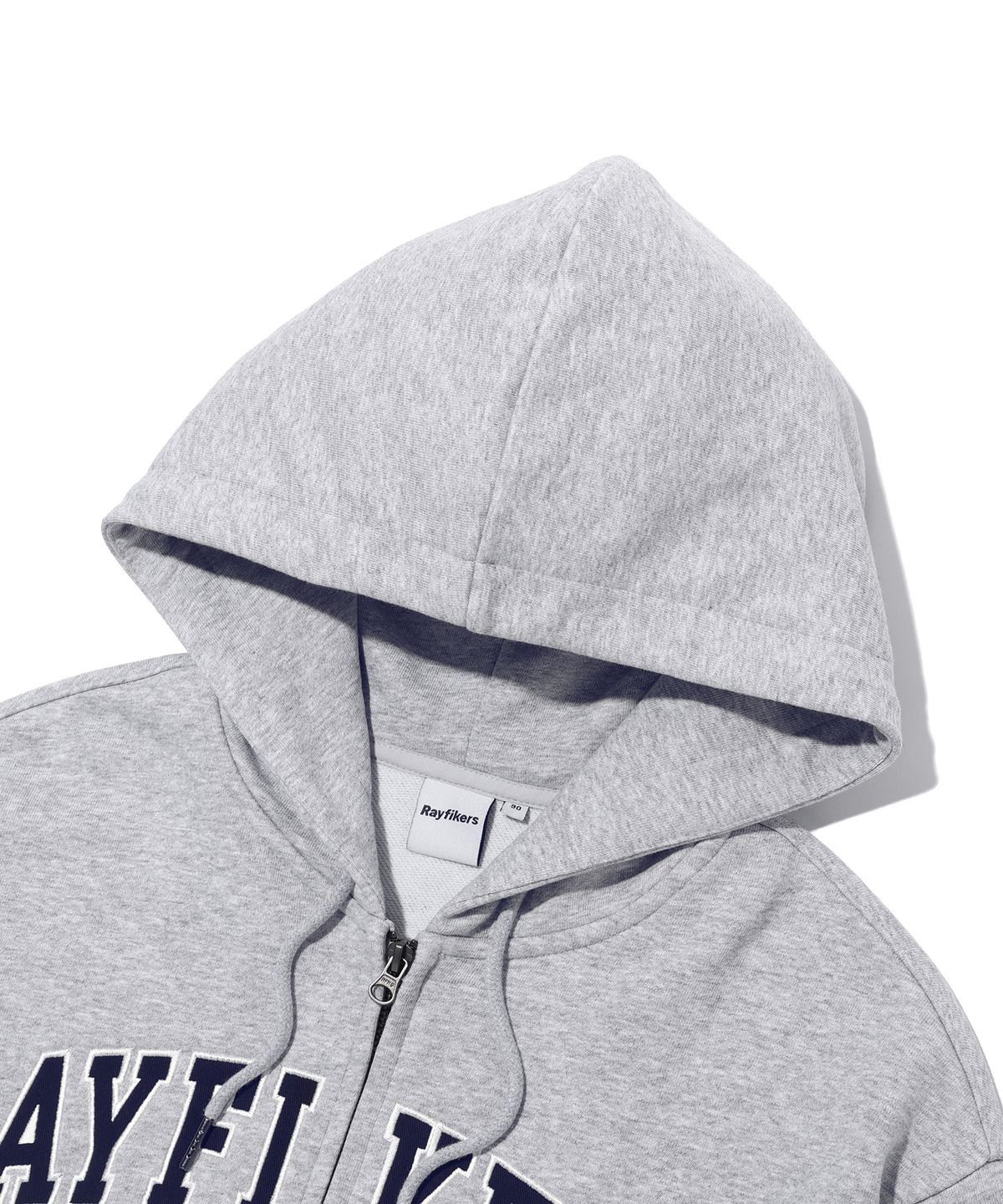 레이피커스(RAYFIKERS) 아치 로고 후드 집업 MELANGE GREY (MP6TU143-097)