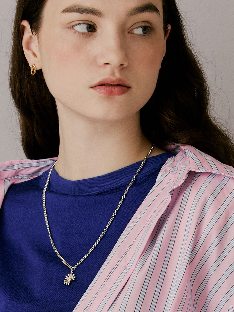 MUSINSA | VINTAGE HOLLYWOOD Flutter Daisy Necklace (Silver