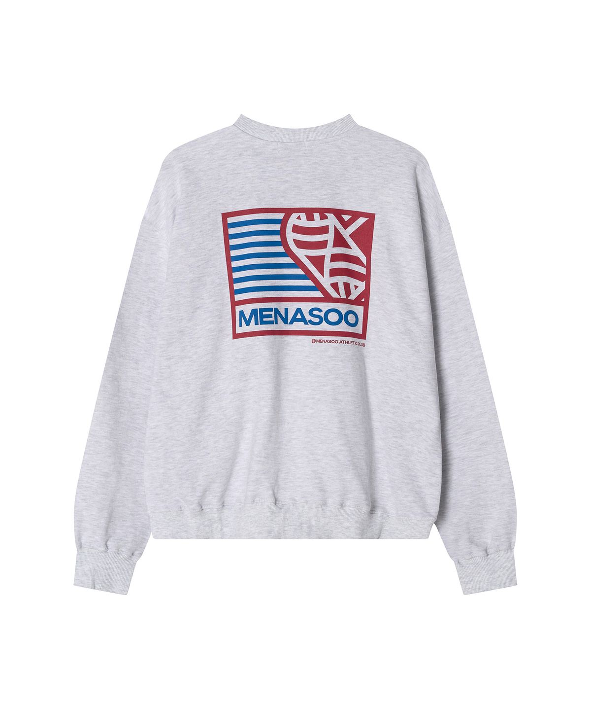 미나수(MENASOO) Menasoo Hearttrack Zipup Cardigan_White Melange