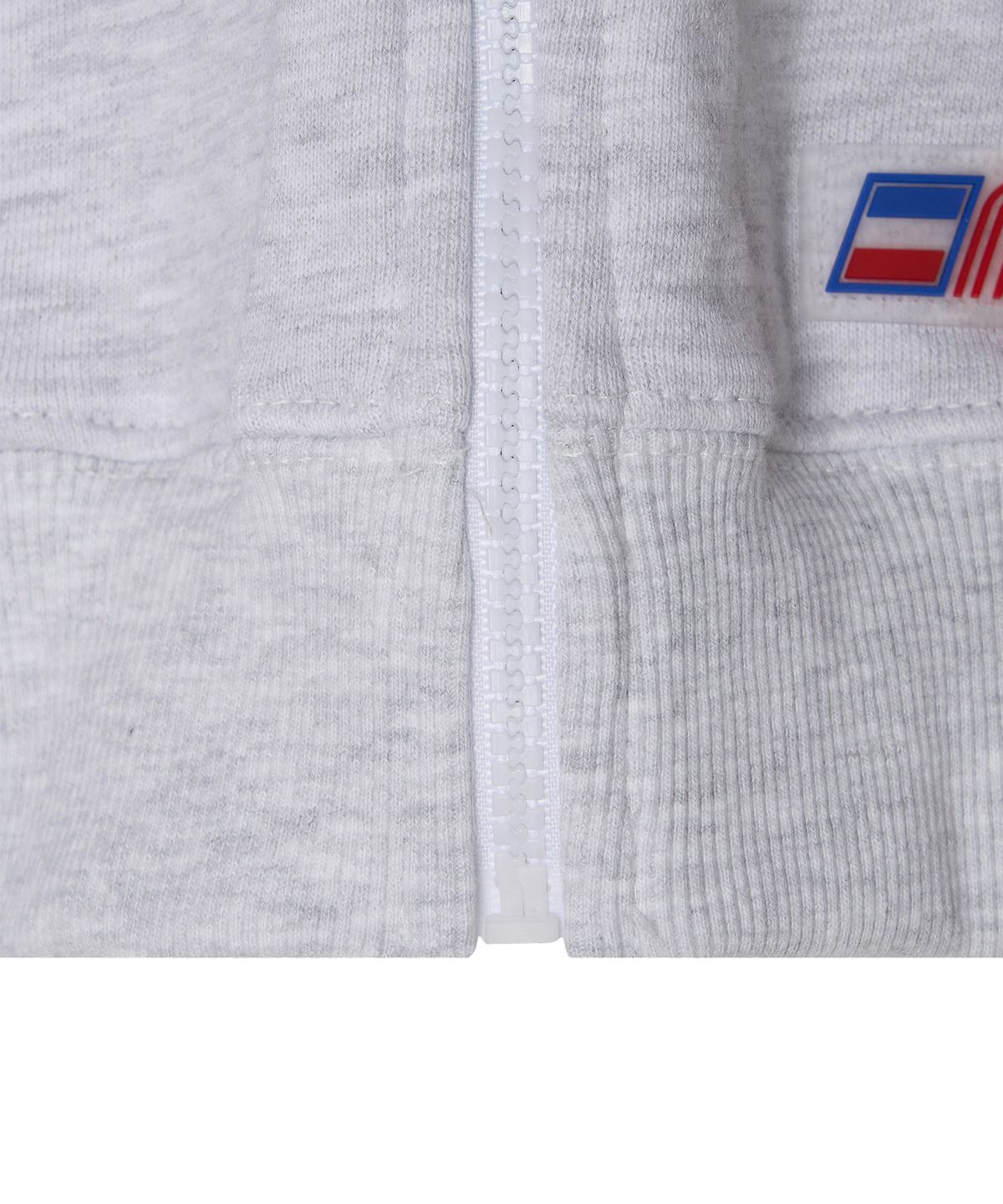미나수(MENASOO) Menasoo Hearttrack Zipup Cardigan_White Melange