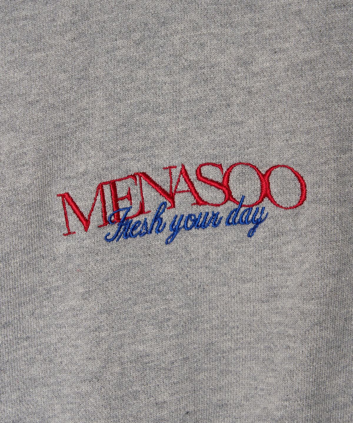 미나수(MENASOO) Menasoo Hearttrack Zipup Cardigan_Melange