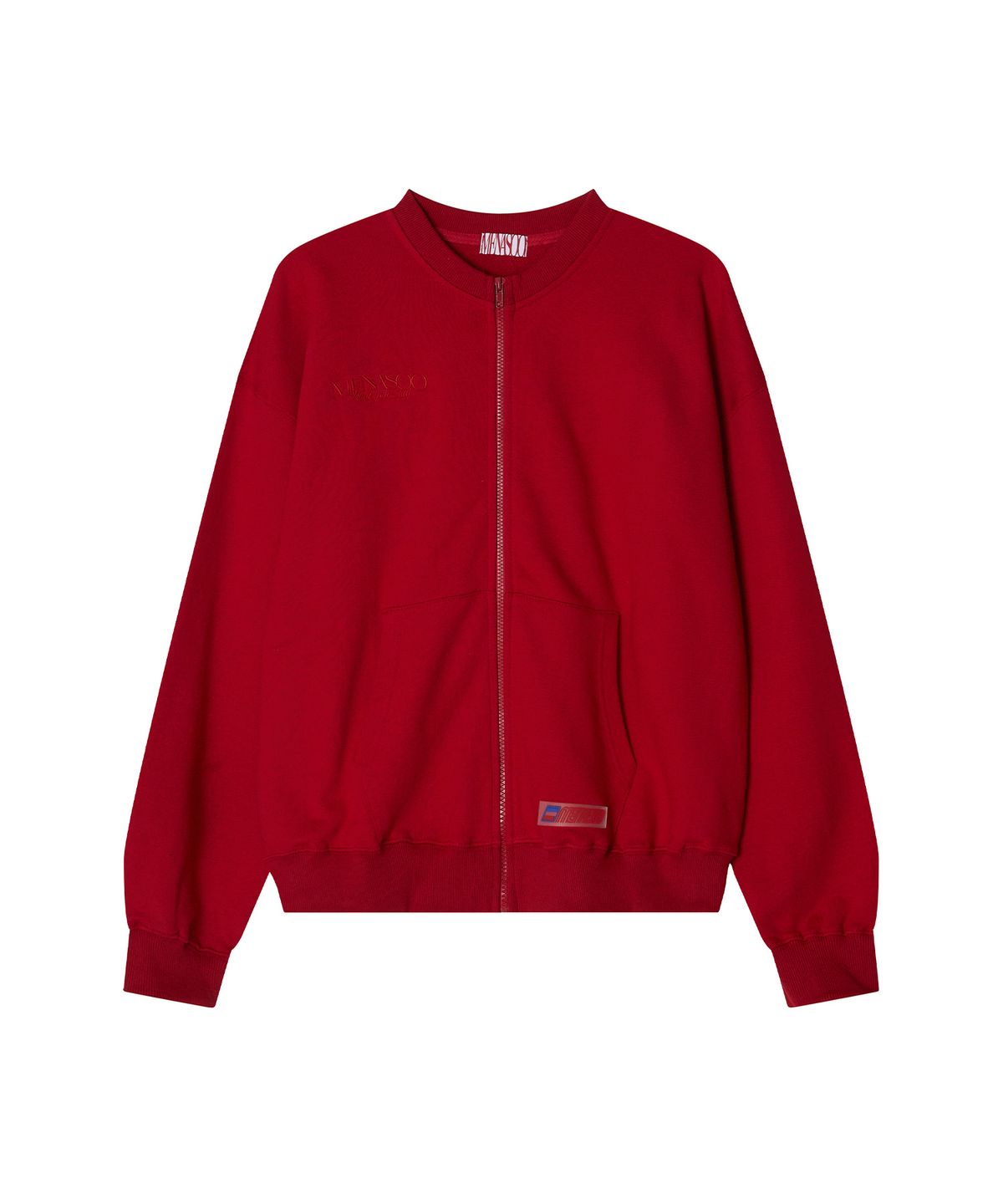 미나수(MENASOO) Menasoo Hearttrack Zipup Cardigan_Red