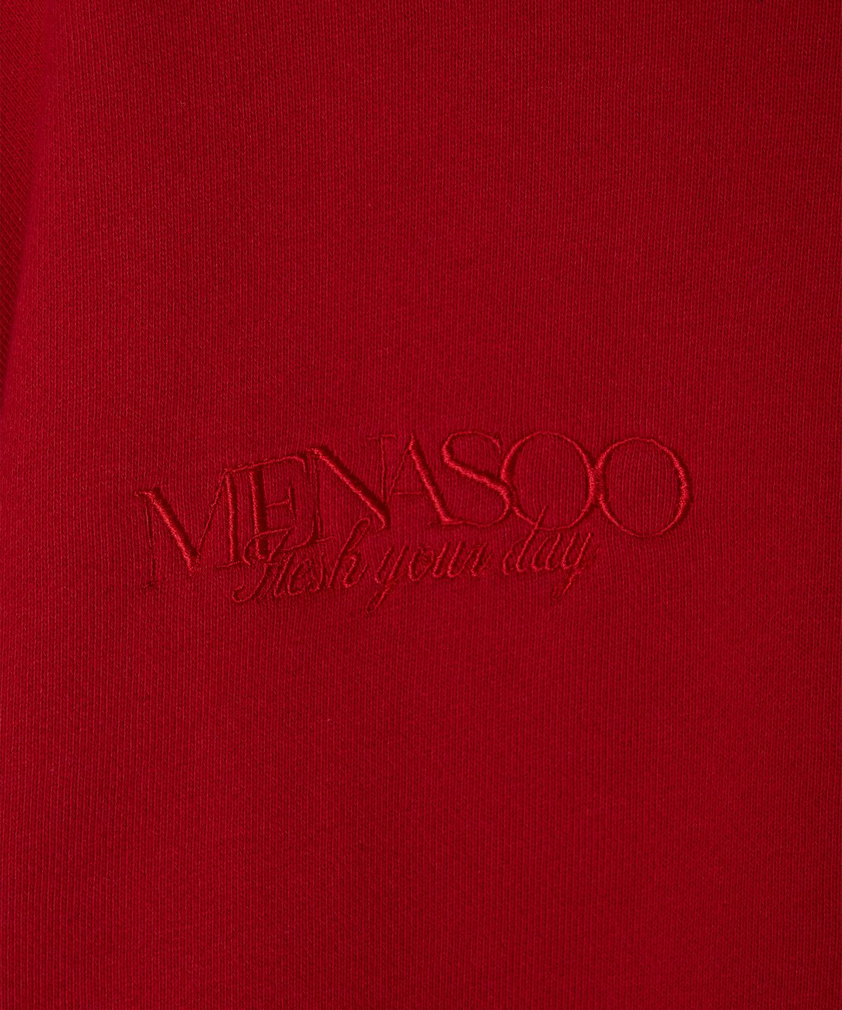 미나수(MENASOO) Menasoo Hearttrack Zipup Cardigan_Red