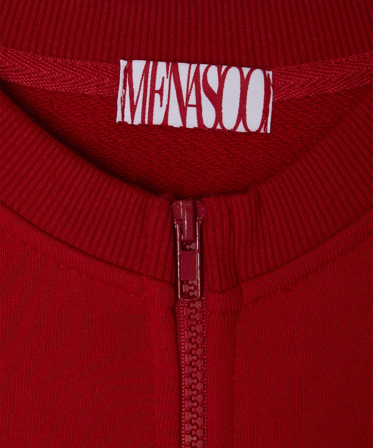 미나수(MENASOO) Menasoo Hearttrack Zipup Cardigan_Red