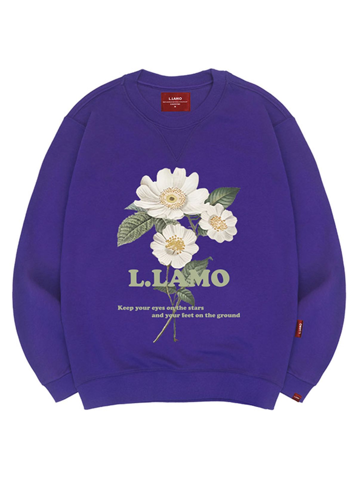 엘라모(LLAMO) 라모코스모스 맨투맨 남녀공용 빅사이즈 S~4XL