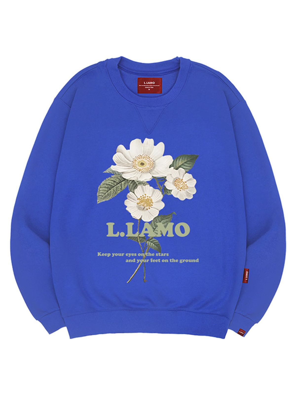엘라모(LLAMO) 라모코스모스 맨투맨 남녀공용 빅사이즈 S~4XL