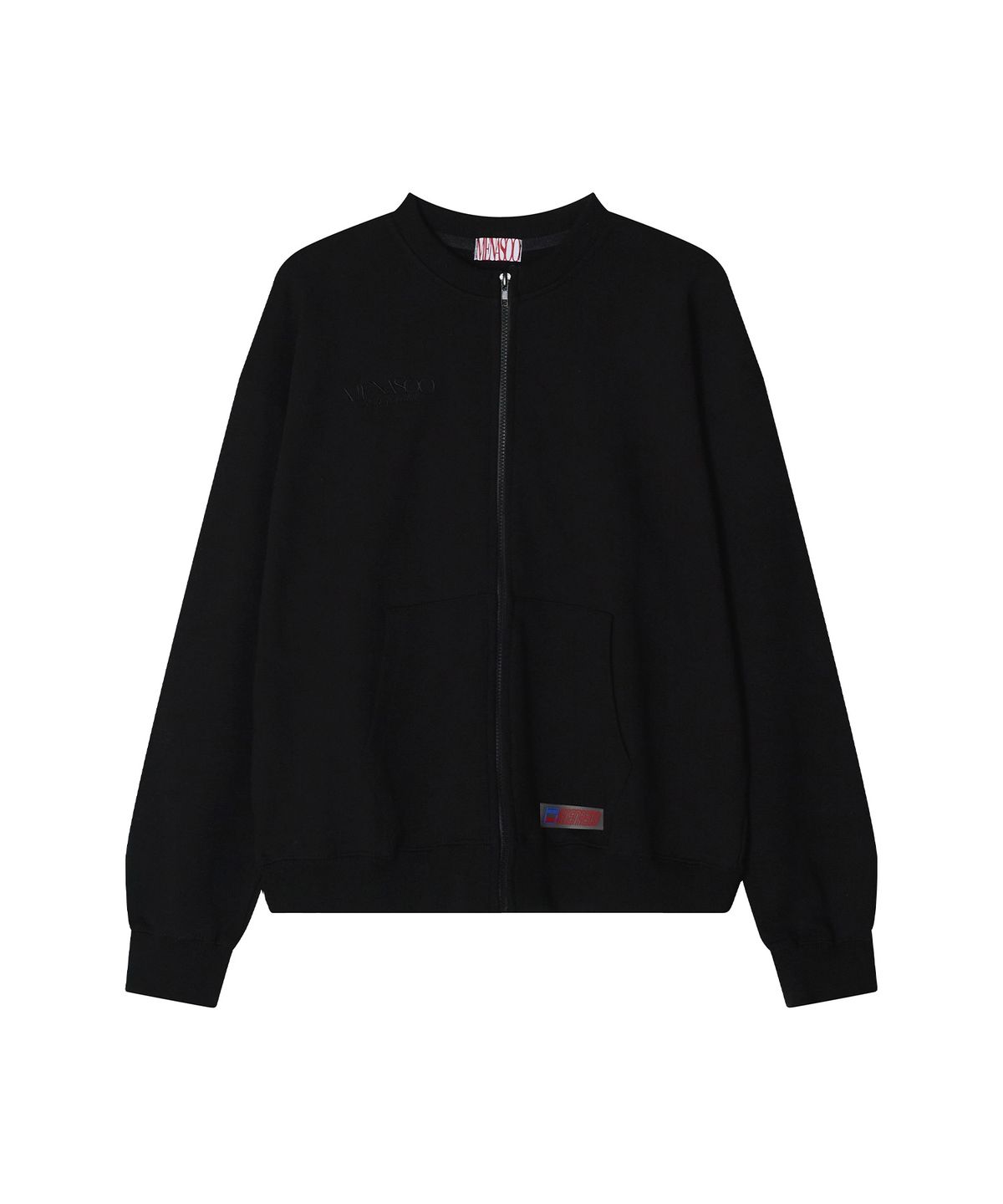 미나수(MENASOO) Menasoo Hearttrack Zipup Cardigan_Black