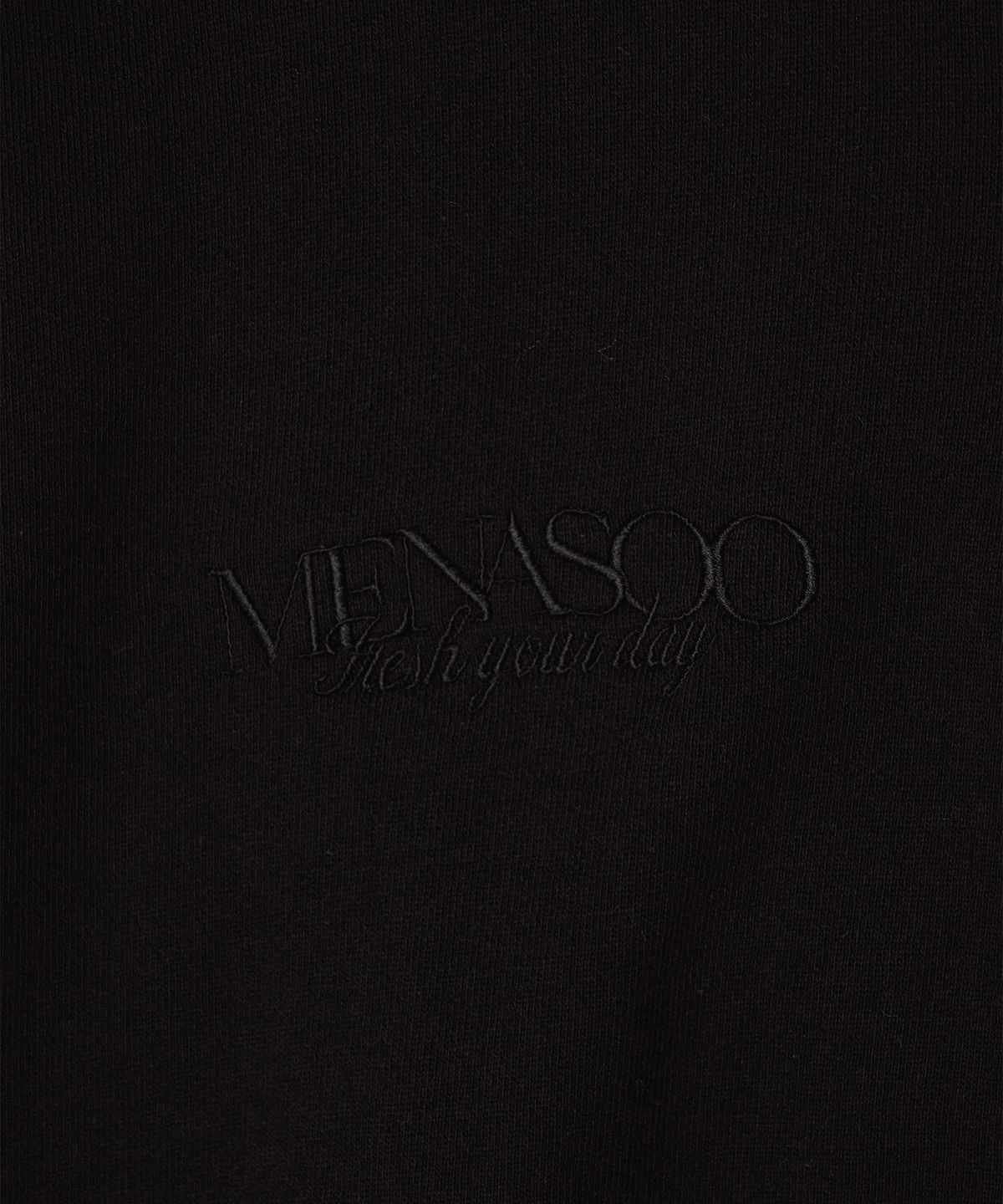 미나수(MENASOO) Menasoo Hearttrack Zipup Cardigan_Black