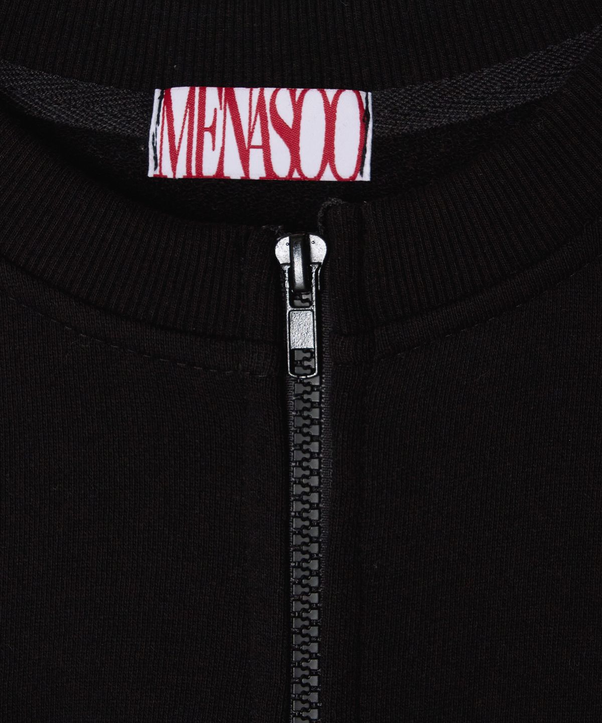 미나수(MENASOO) Menasoo Hearttrack Zipup Cardigan_Black