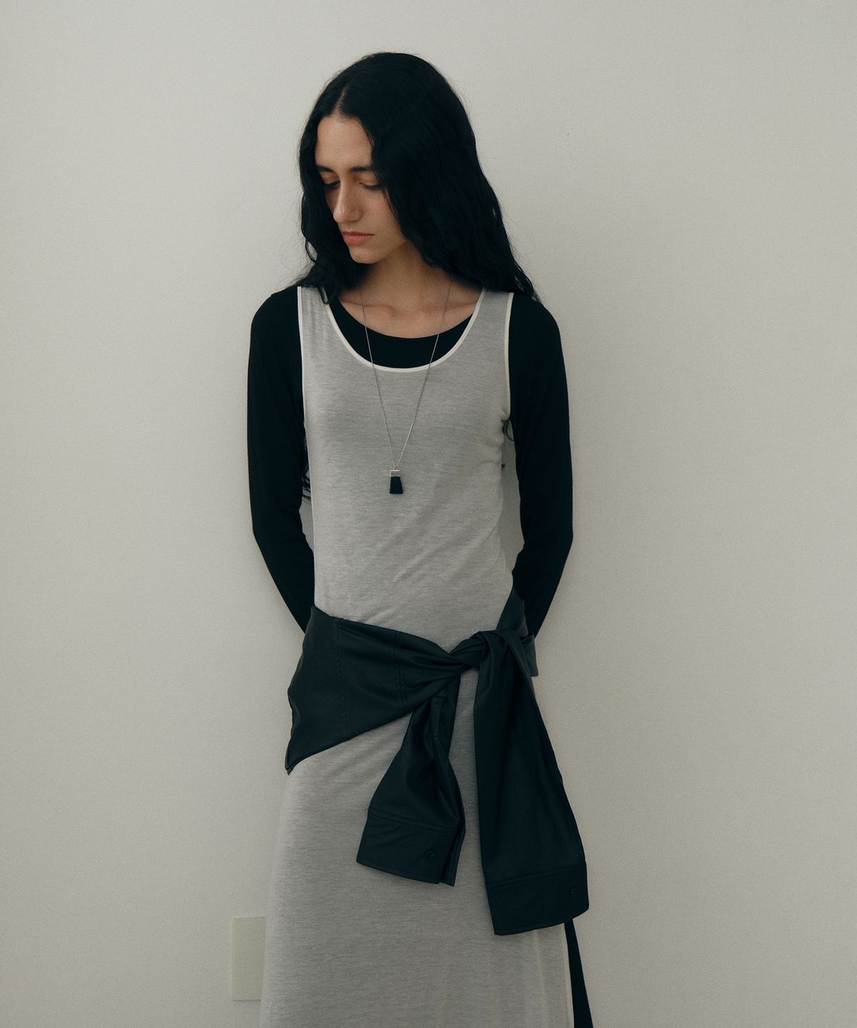 로우타이드(LOW TIDE) LAYERED MAXI DRESS [WHITE]