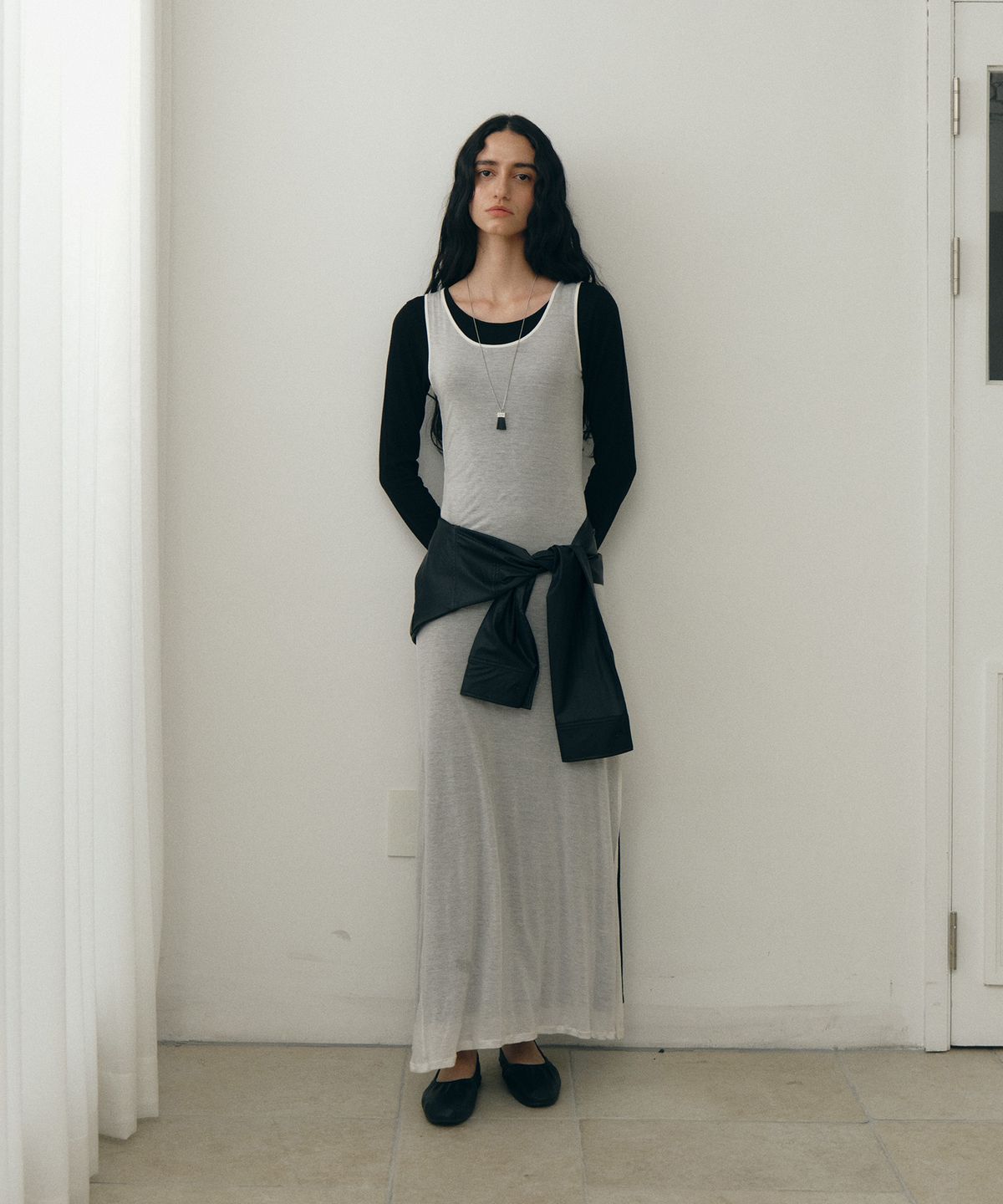 로우타이드(LOW TIDE) LAYERED MAXI DRESS [WHITE]