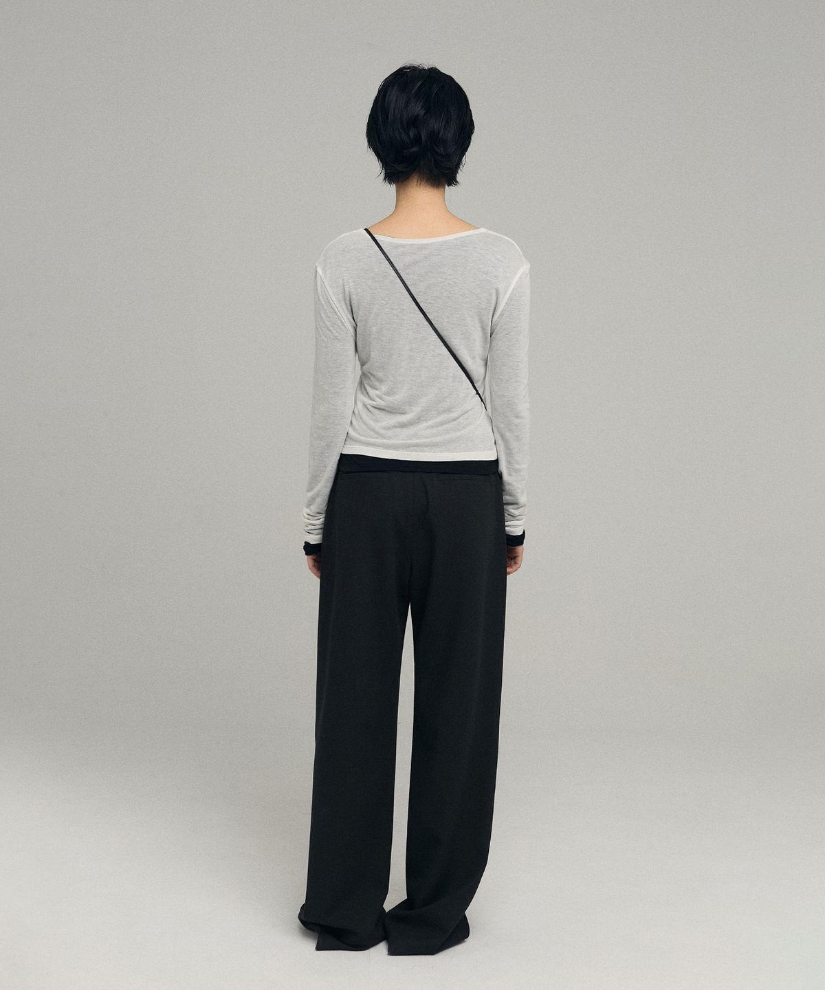 로우타이드(LOW TIDE) BASIC WOOL SLACKS [BLACK]