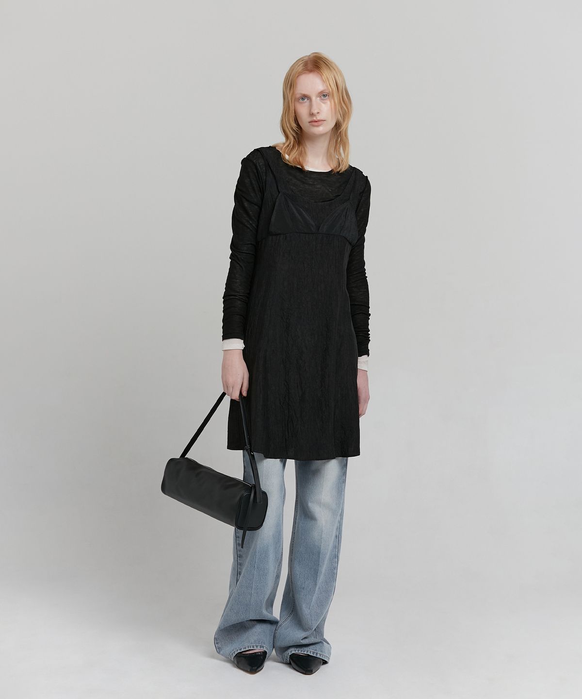 로우타이드(LOW TIDE) SEMI BOOTCUT DENIM PANTS [BLUE]