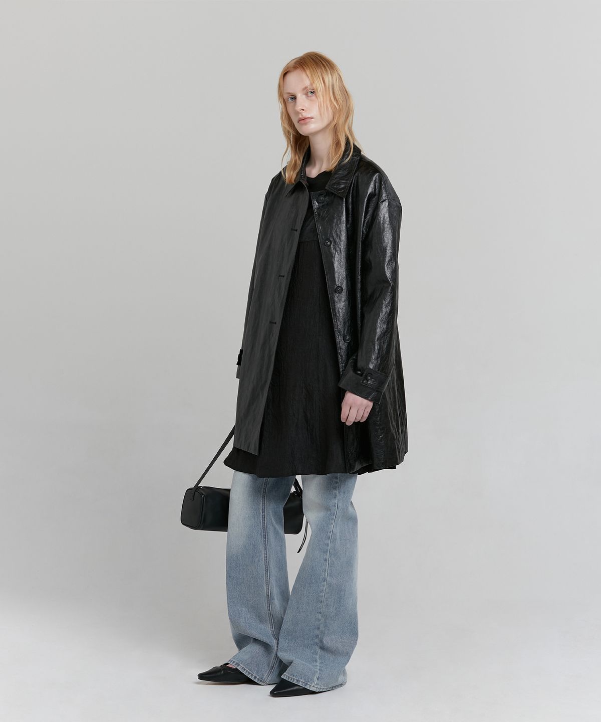 로우타이드(LOW TIDE) SEMI BOOTCUT DENIM PANTS [BLUE]