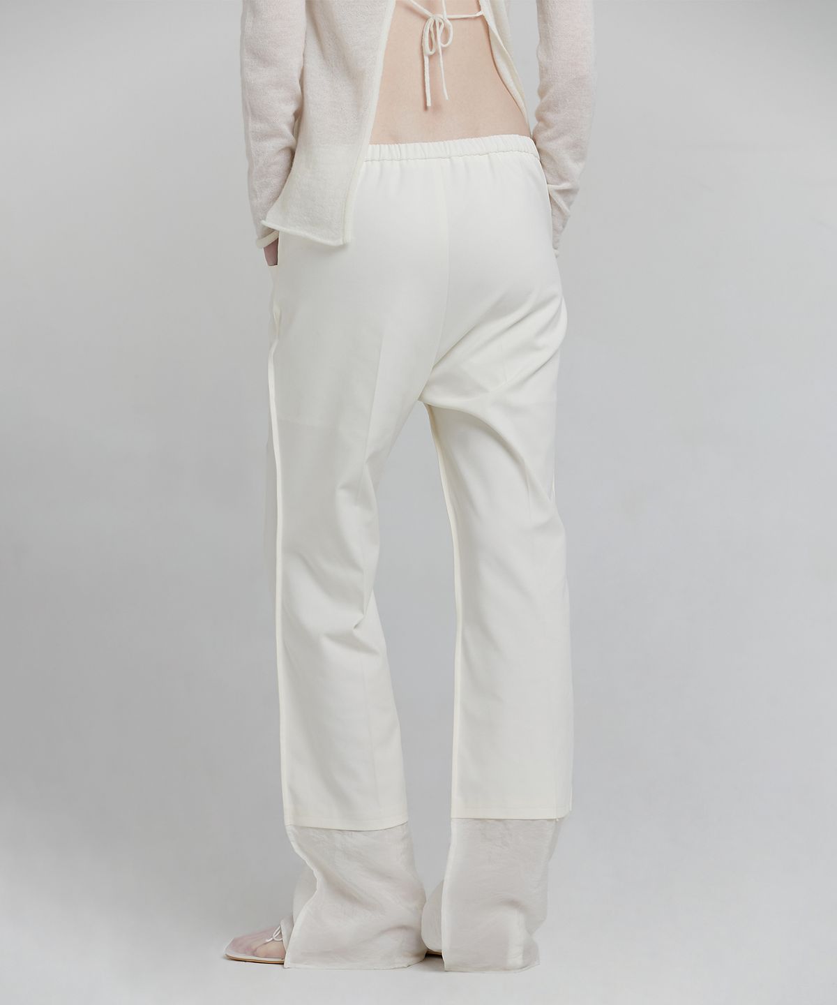 로우타이드(LOW TIDE) LAYERED BOOTS CUT PANTS [IVORY]