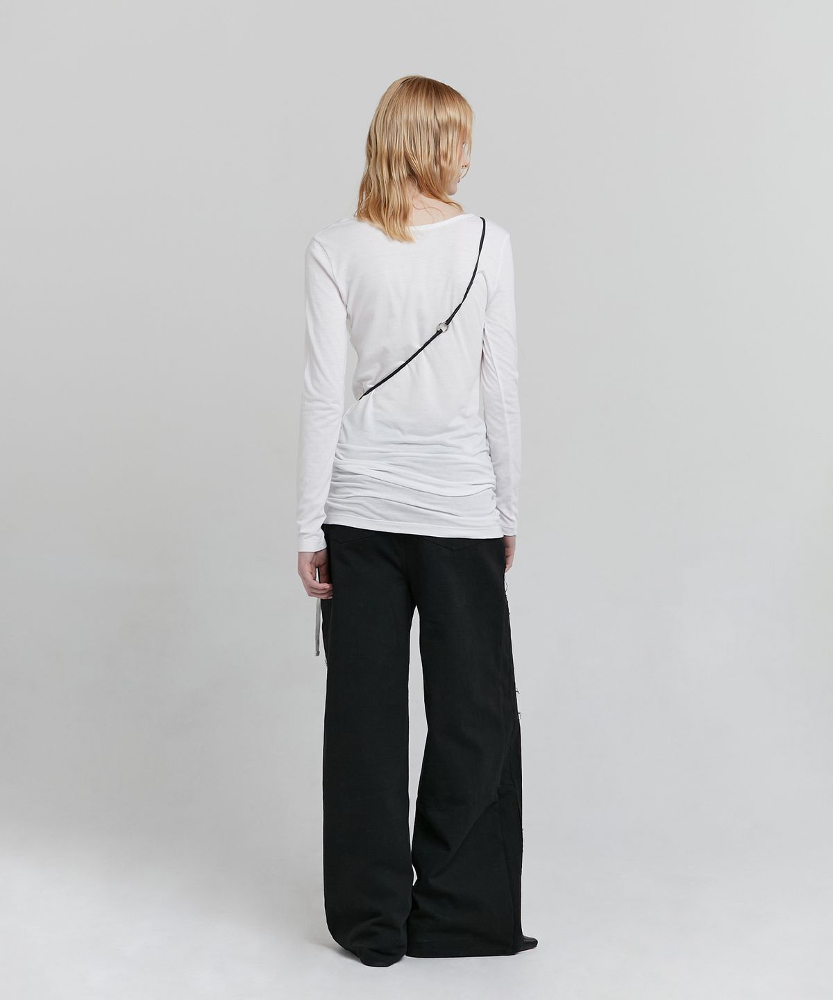 로우타이드(LOW TIDE) HEM STRING T-SHIRT [WHITE]