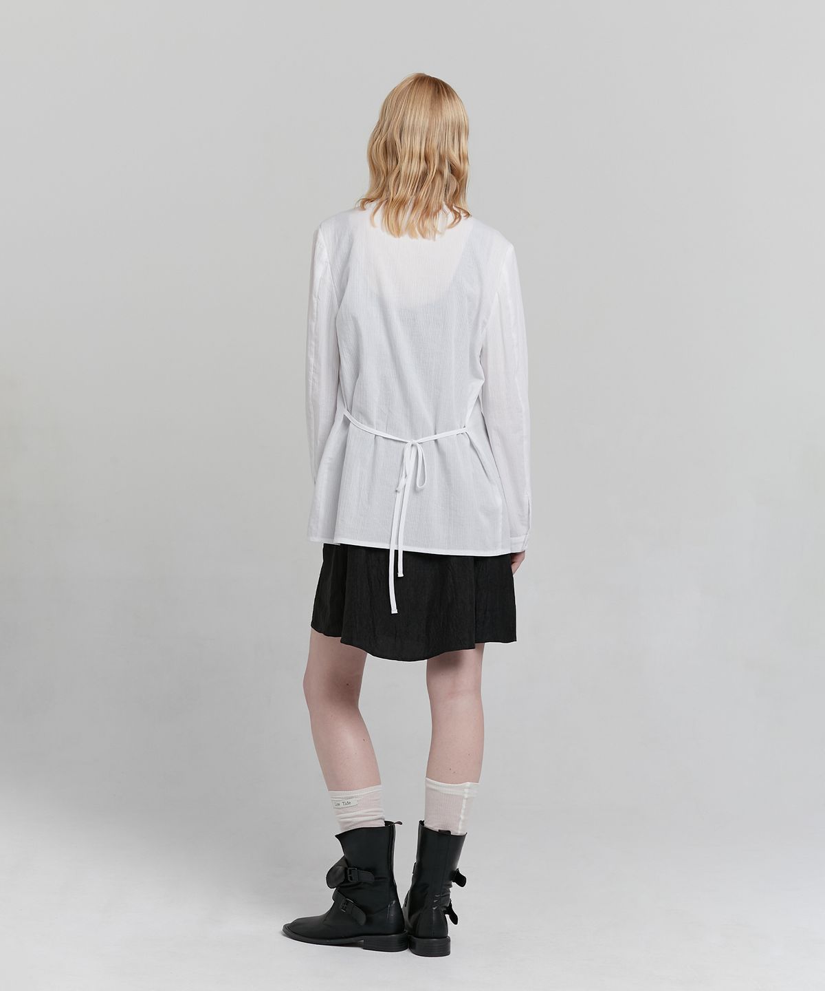 로우타이드(LOW TIDE) PINTUCK BLOUSE [WHITE]