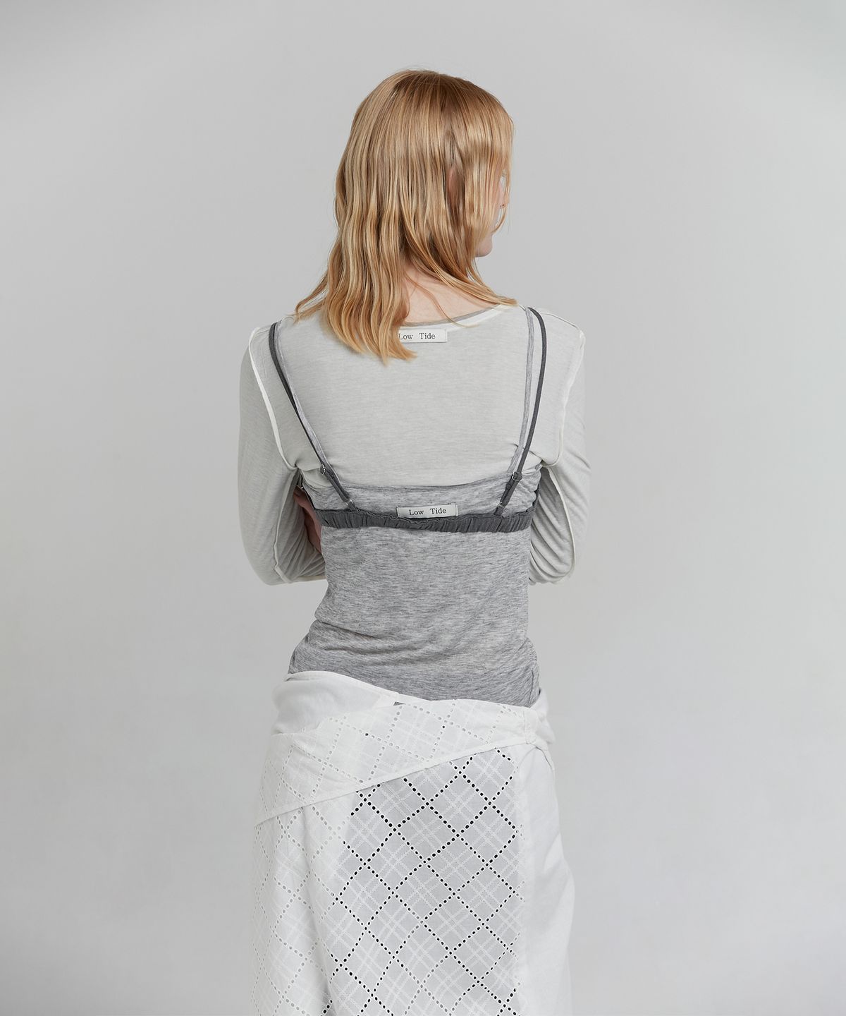 로우타이드(LOW TIDE) BUSTIER BRA TOP [GREY]