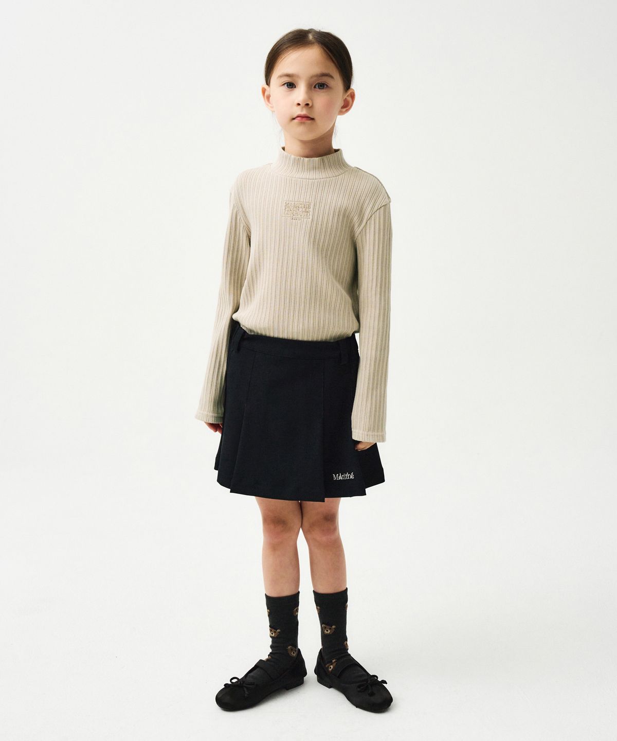 마리떼 키즈(MARITHÉ KIDS) ENFANT W MARITHE LOGO TWILL SKIRT navy