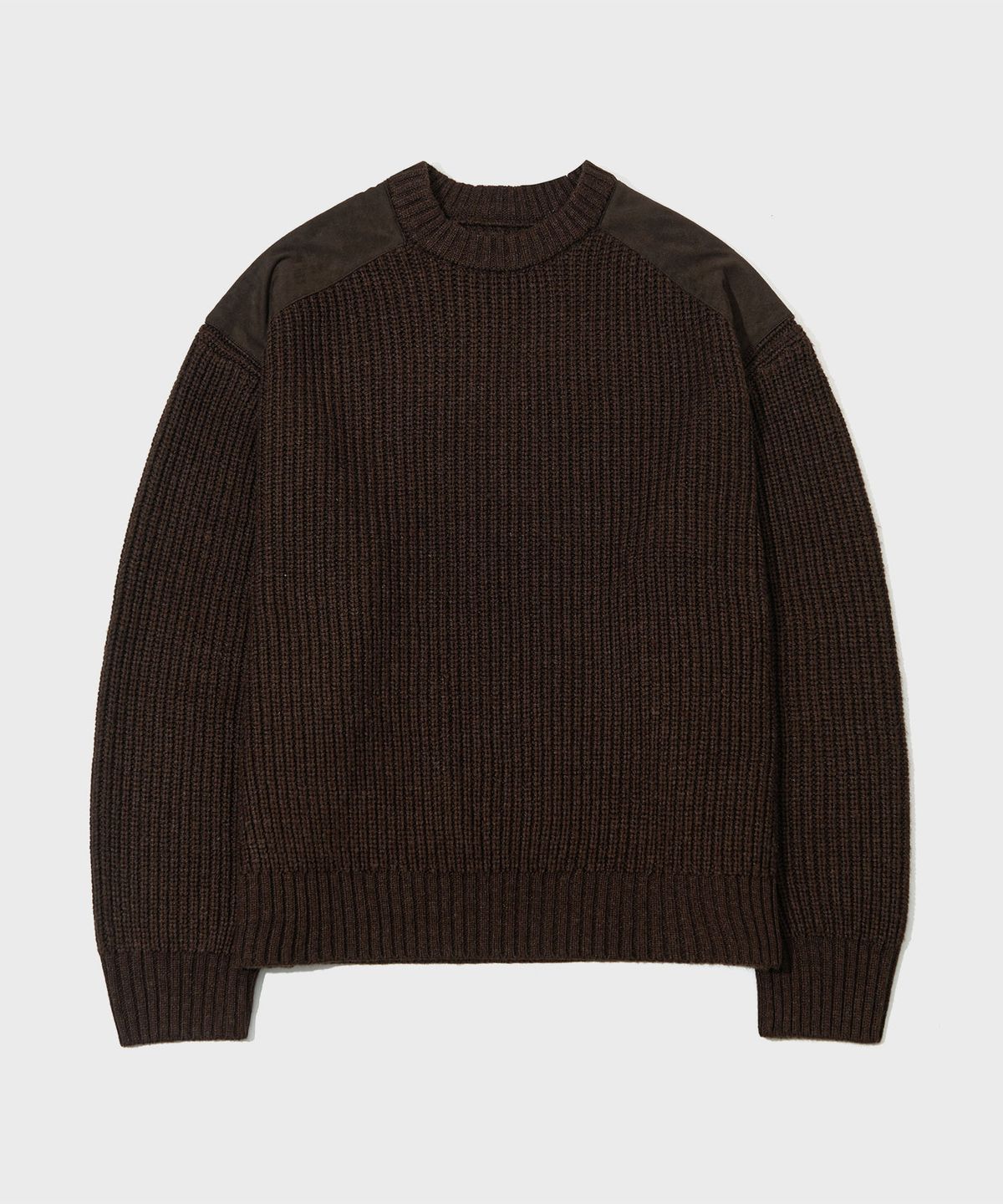 세컨모놀로그(SECONDMONO) 울 블랜디드 코만도 하찌 니트 [BROWN]_SEKT033BROWN