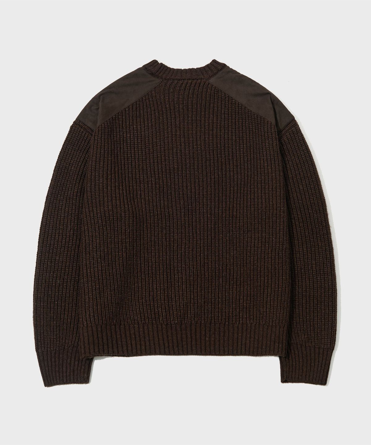 세컨모놀로그(SECONDMONO) 울 블랜디드 코만도 하찌 니트 [BROWN]_SEKT033BROWN