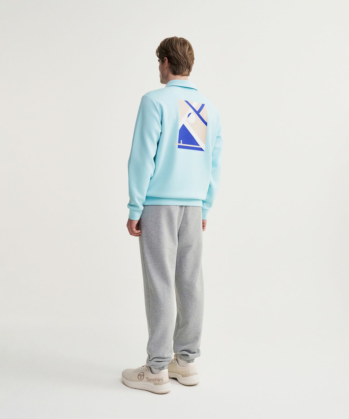 세르지오 타키니(SERGIO TACCHINI) U 데일리 캄포 쿠쉬라이트 하프집업 맨투맨 (L.Turquoise)