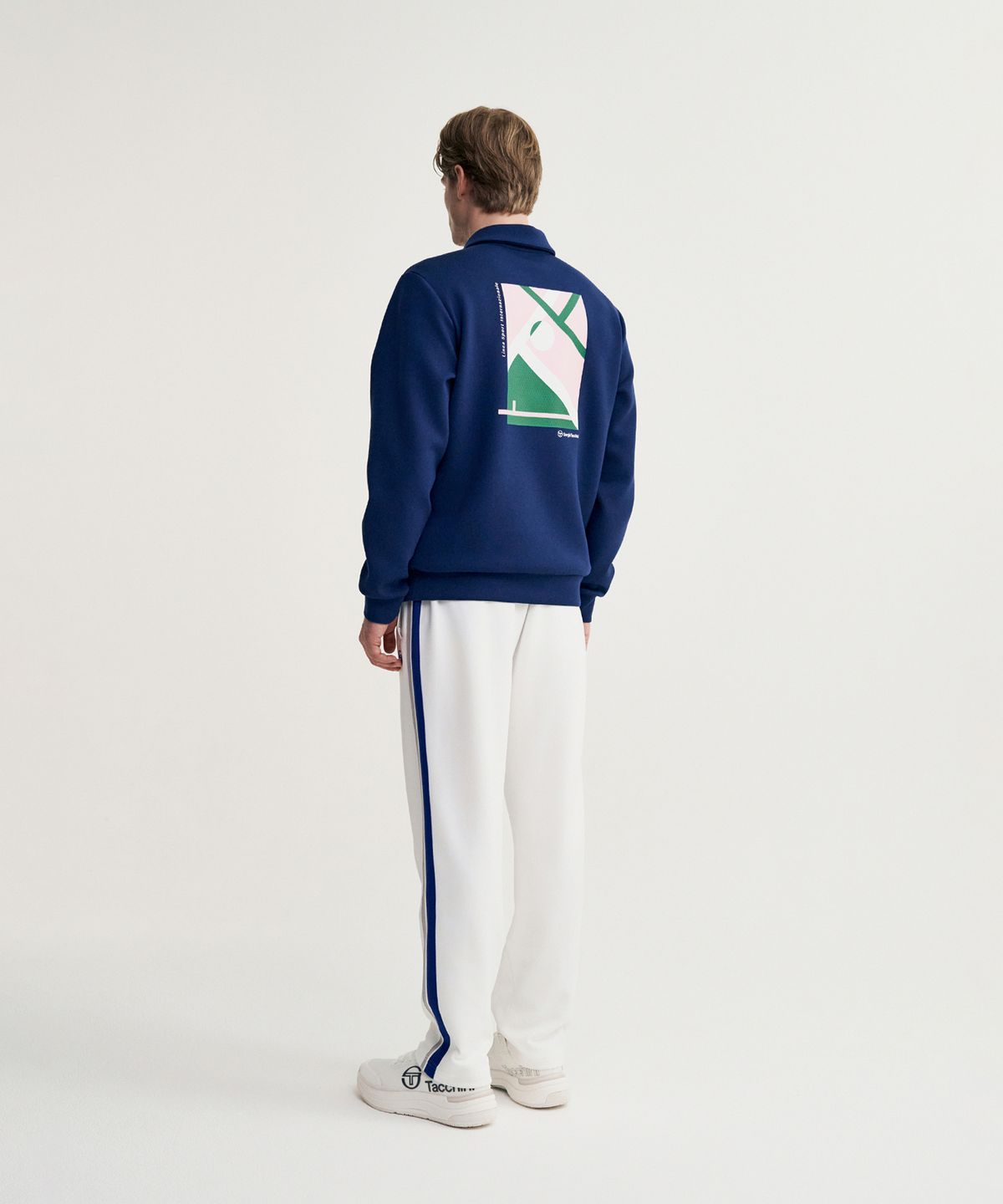 세르지오 타키니(SERGIO TACCHINI) U 데일리 캄포 쿠쉬라이트 하프집업 맨투맨 (Navy)