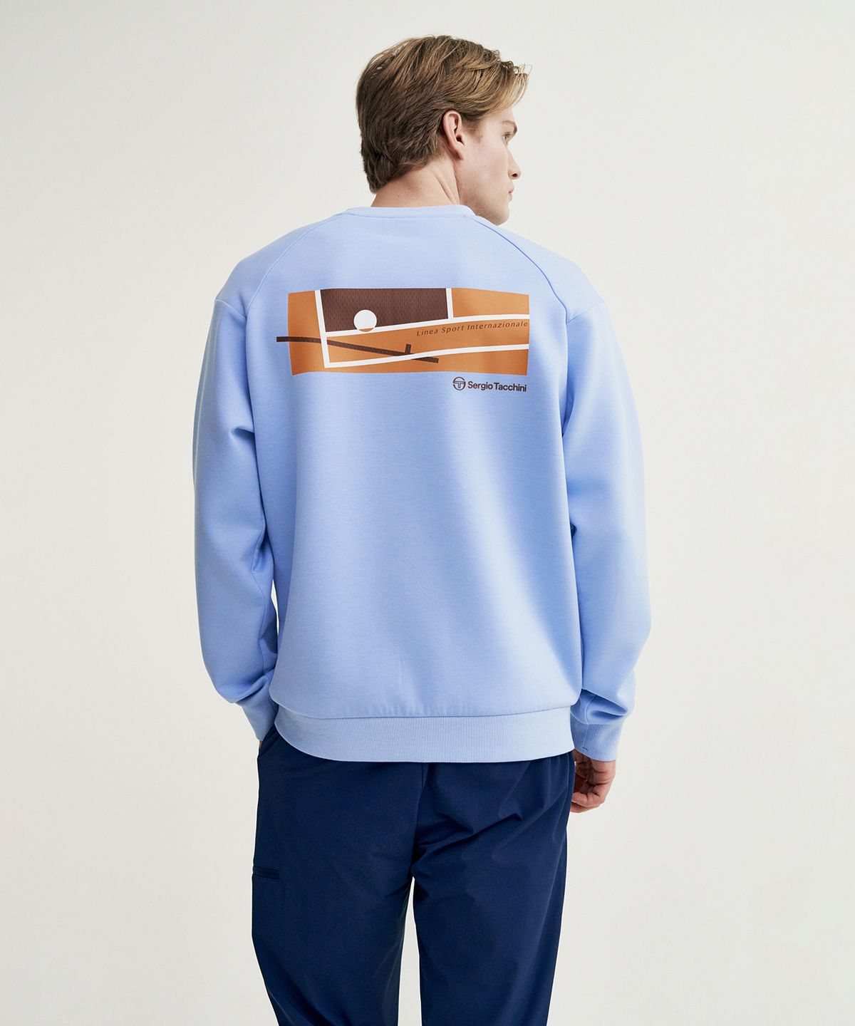 세르지오 타키니(SERGIO TACCHINI) U 데일리 캄포 쿠쉬라이트 맨투맨 (L.Blue)