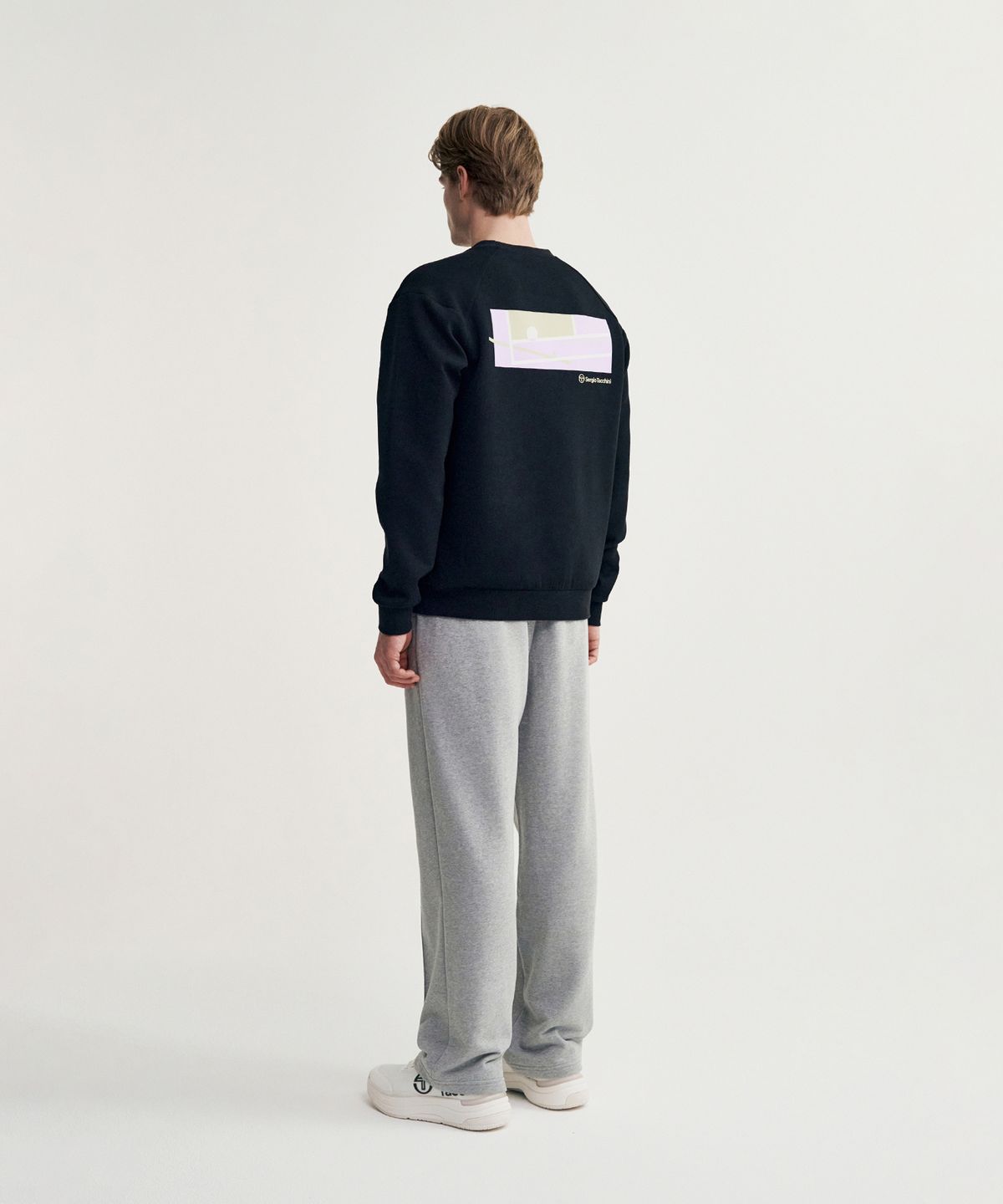 세르지오 타키니(SERGIO TACCHINI) U 데일리 캄포 쿠쉬라이트 맨투맨 (Black)