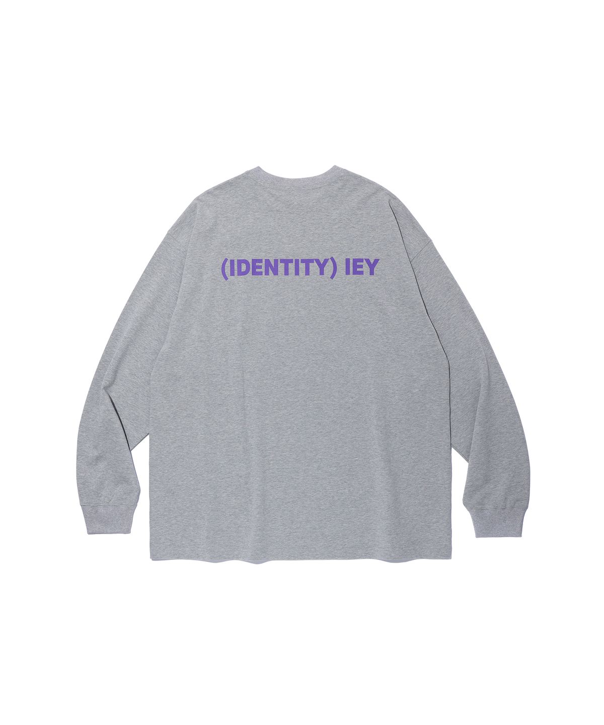 이에이(IEY) PEACE WHALE LONG SLEEVE Melange Grey