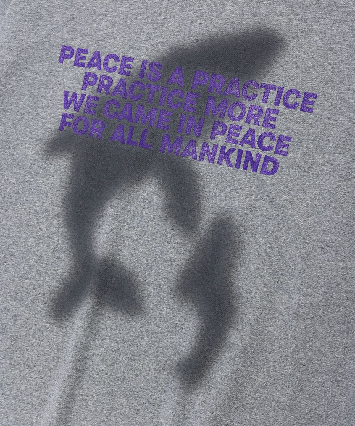 이에이(IEY) PEACE WHALE LONG SLEEVE Melange Grey