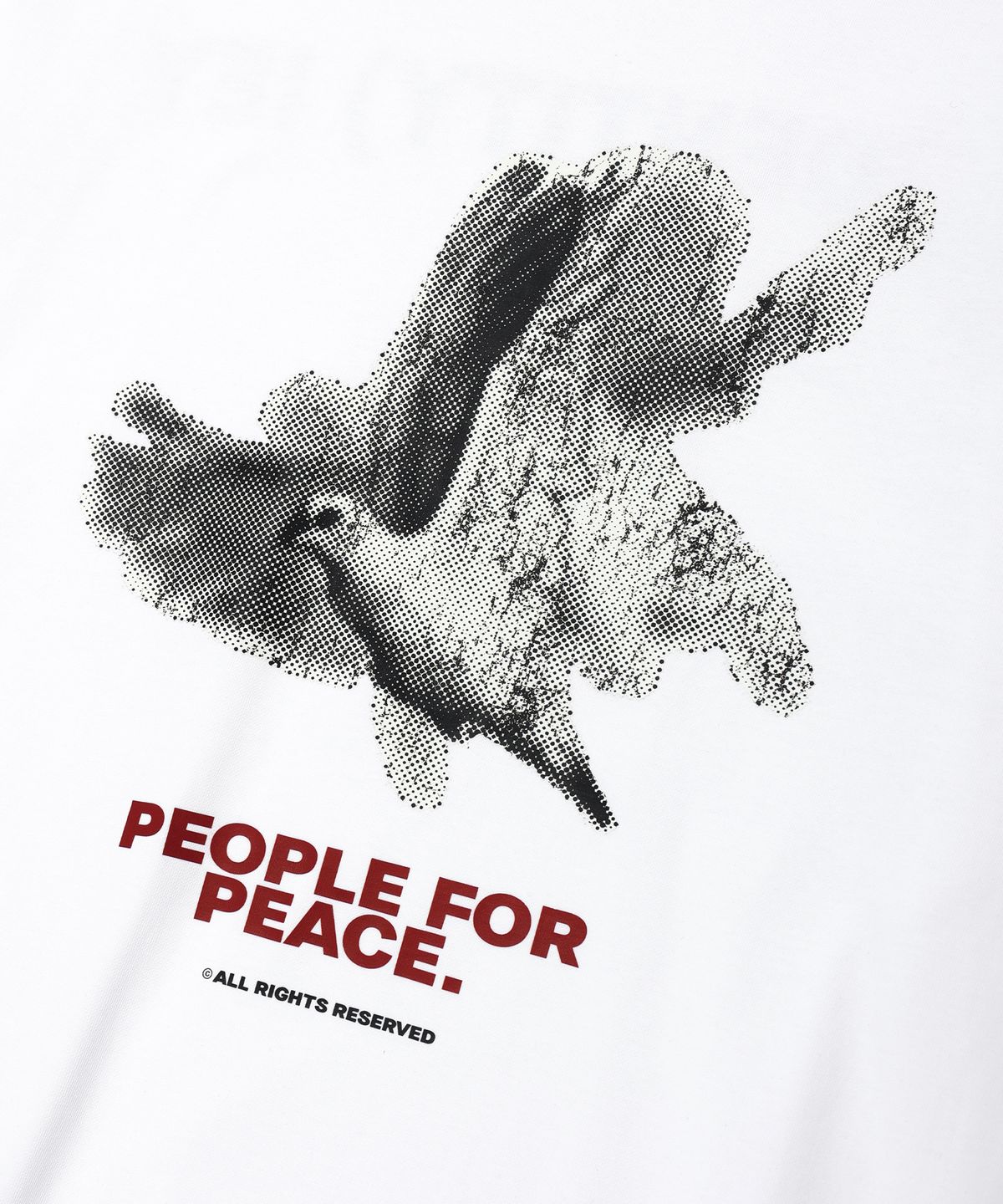이에이(IEY) PEACE PIGEON LONG SLEEVE White