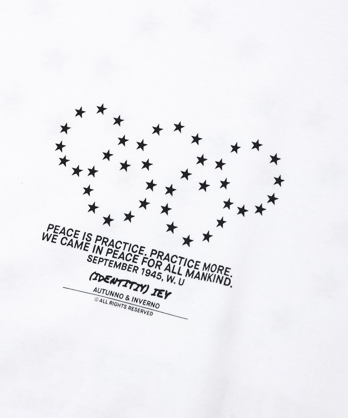 이에이(IEY) OLYMPICS STAR LONG SLEEVE T-SHIRT White