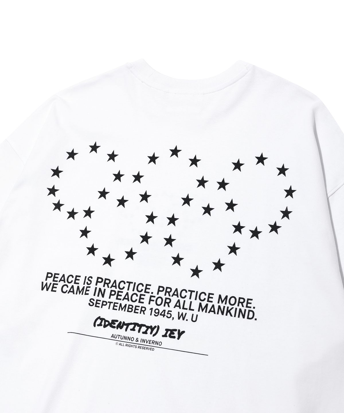 이에이(IEY) OLYMPICS STAR LONG SLEEVE T-SHIRT White