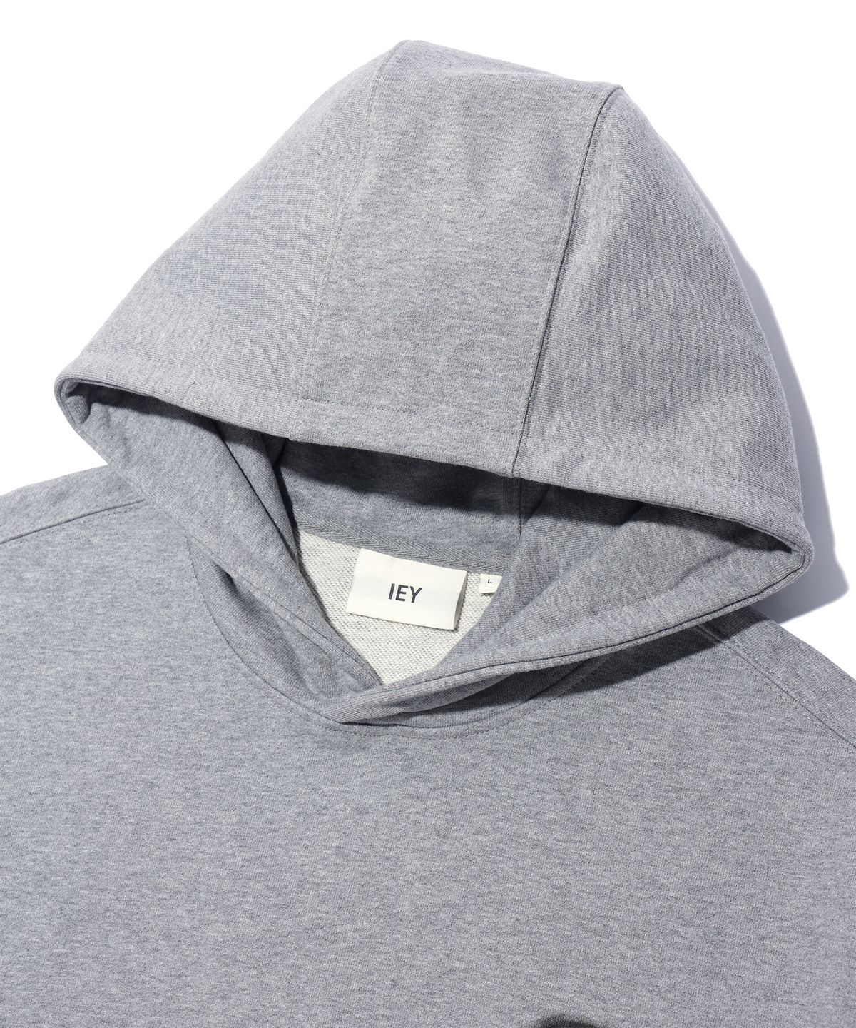 이에이(IEY) MOTION LOGO HOODIE Melange Grey