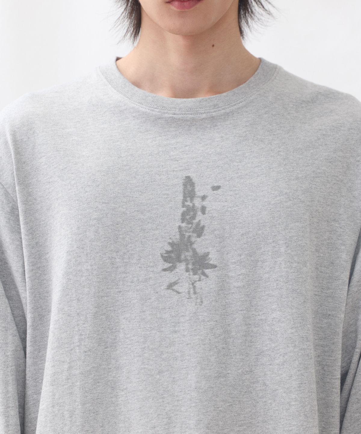 이스트서비스샵(eastserviceshop) 아스포델 플라워 롱슬리브 - 멜란지그레이