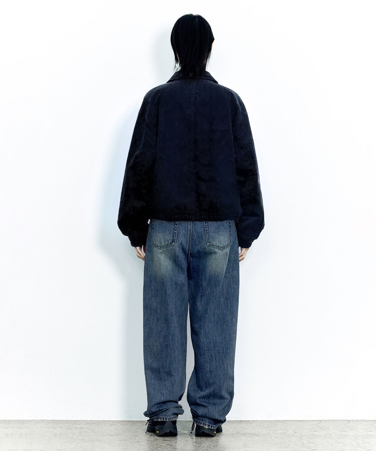 인사일런스 우먼(INSILENCE WOMEN) 빈티지 레귤러 데님 DEEP BLUE