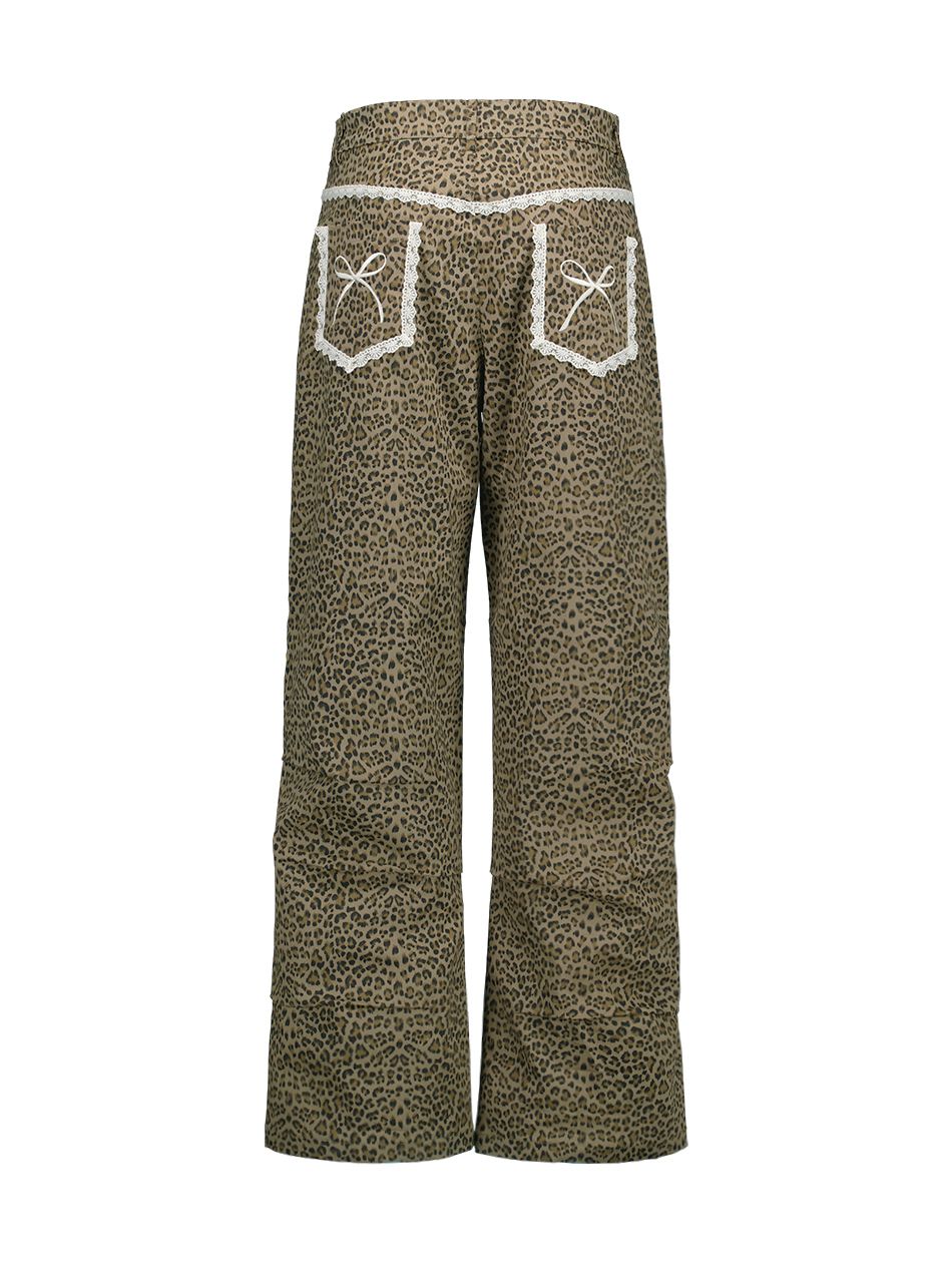 パンツ [SET UP EXE] LEOPARD LACE PANTS MUSINSA | SETUPEXE LEOPARD LACE PANTS / BEIGE