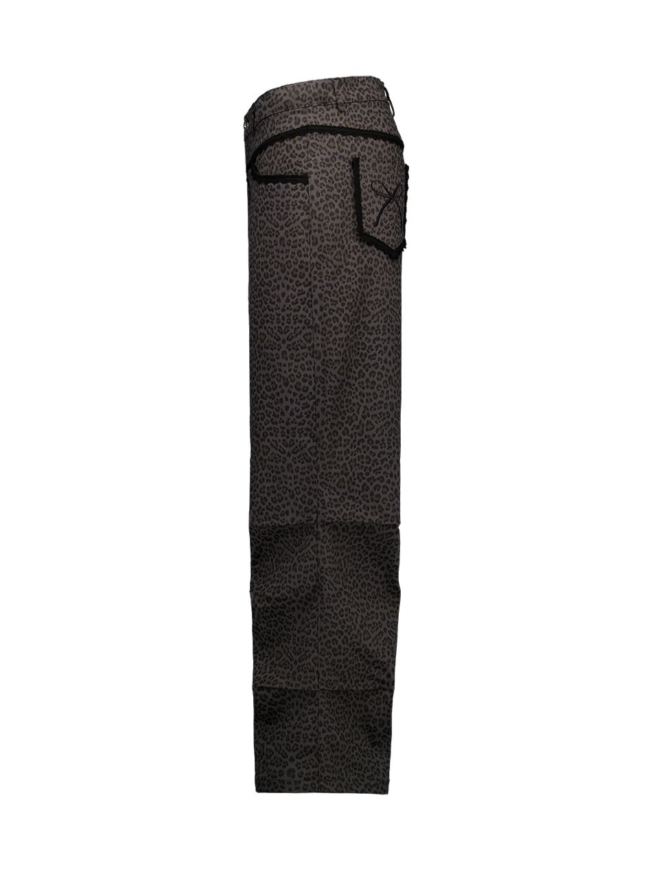MUSINSA | SETUPEXE LEOPARD LACE PANTS / CHARCOAL