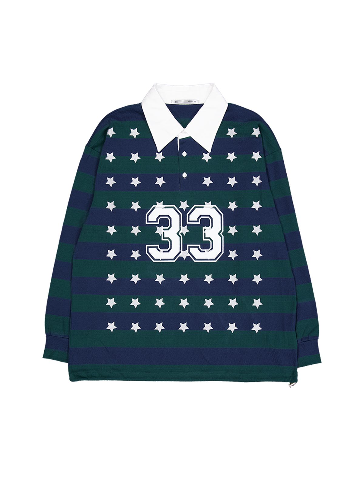 셋업이엑스이(SETUP-EXE) 33 STAR STRIPE POLO TOP / NAVY