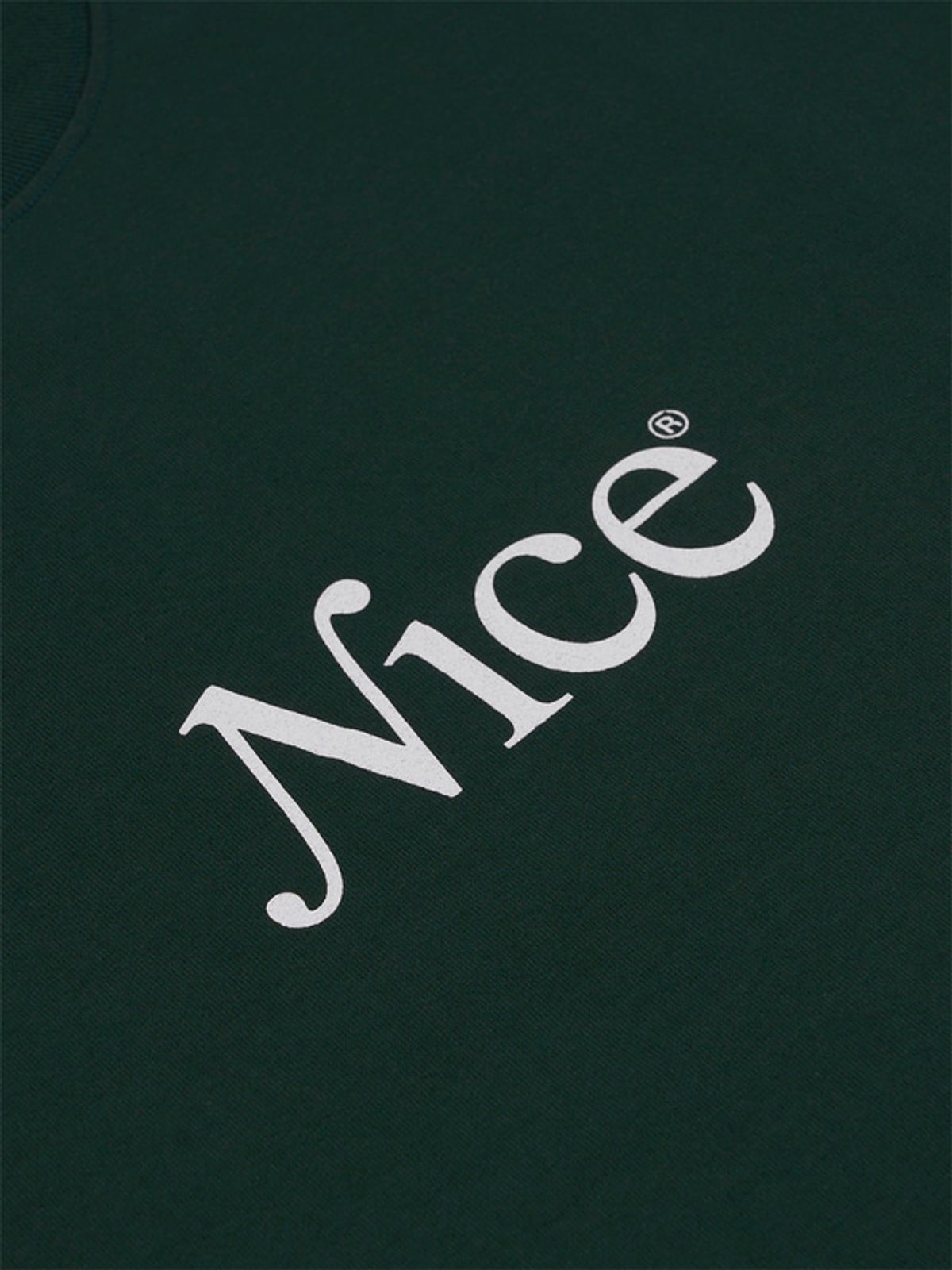 나이스웨더(NICEWEATHER) 시그니처 티셔츠 (딥 그린)