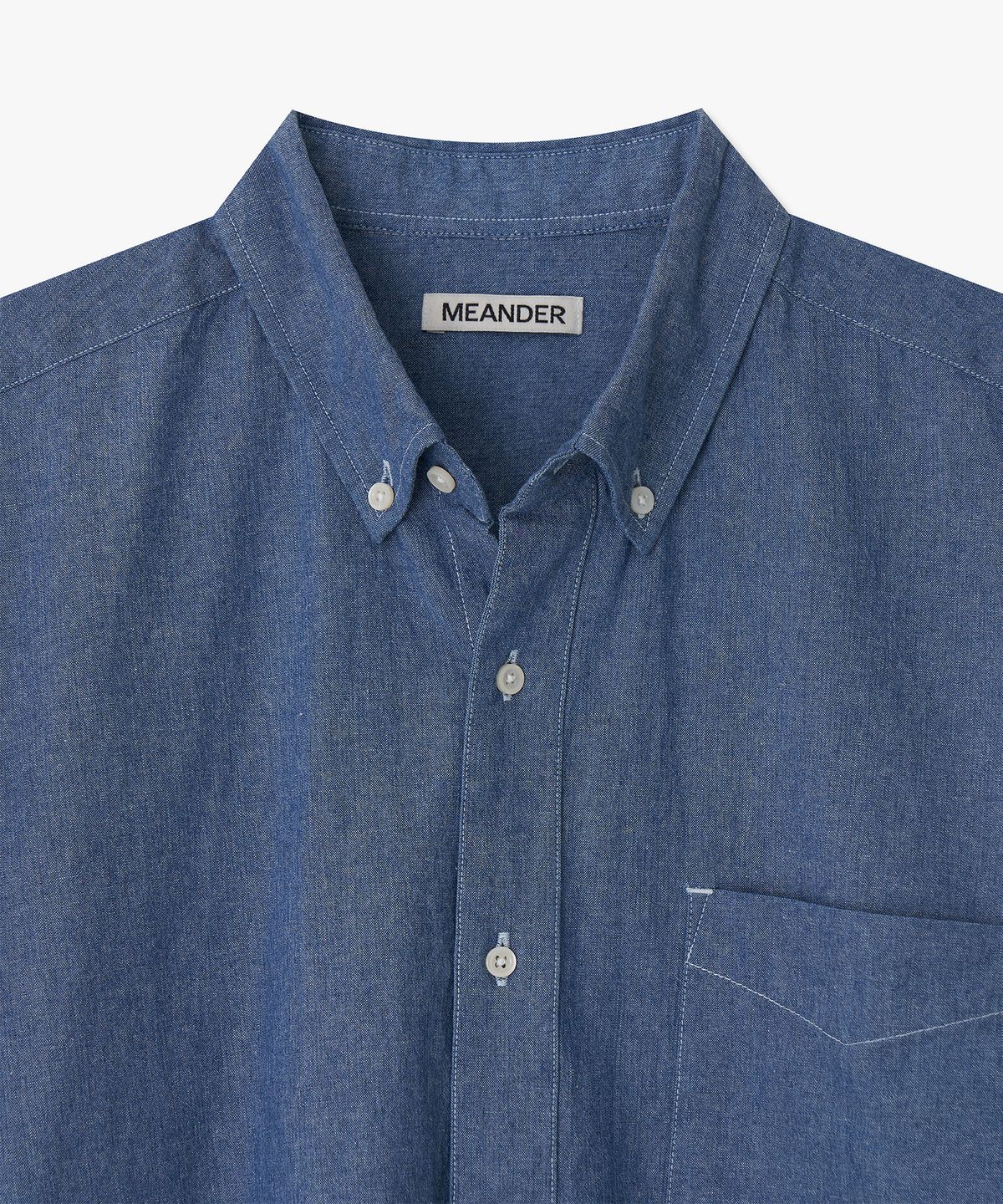 미앤더(MEANDER) 데님 비지터 셔츠 (인디고)