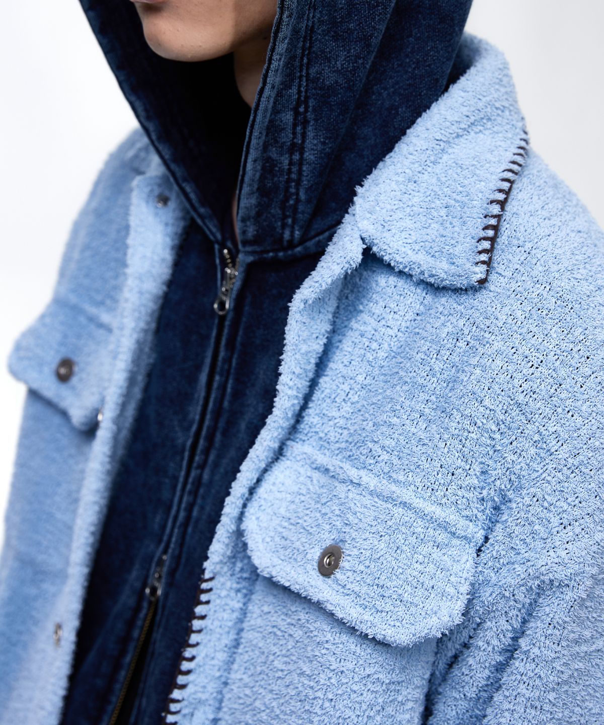 알에스에스씨(RSSC) STITCHED TERRY SHIRT - BLUE