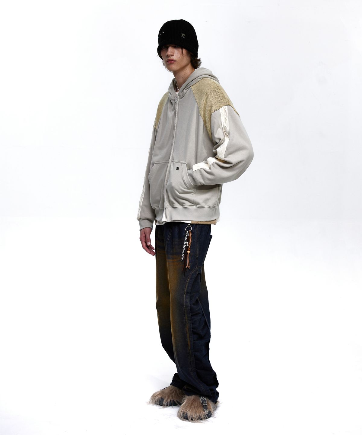 알에스에스씨(RSSC) WRINKLE MIXED CAT WASHING DENIM PANTS - DENIM