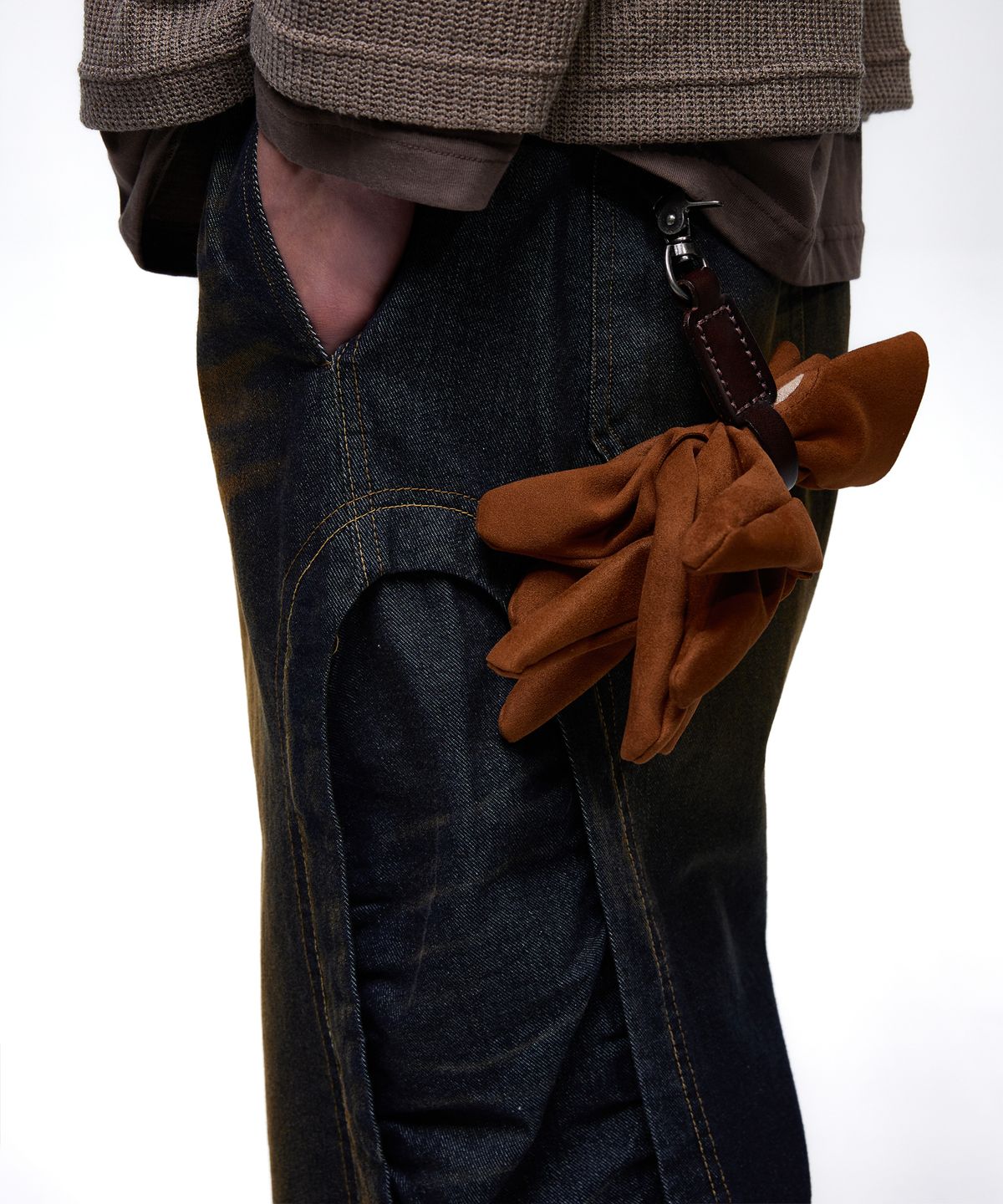 알에스에스씨(RSSC) WRINKLE MIXED CAT WASHING DENIM PANTS - DENIM